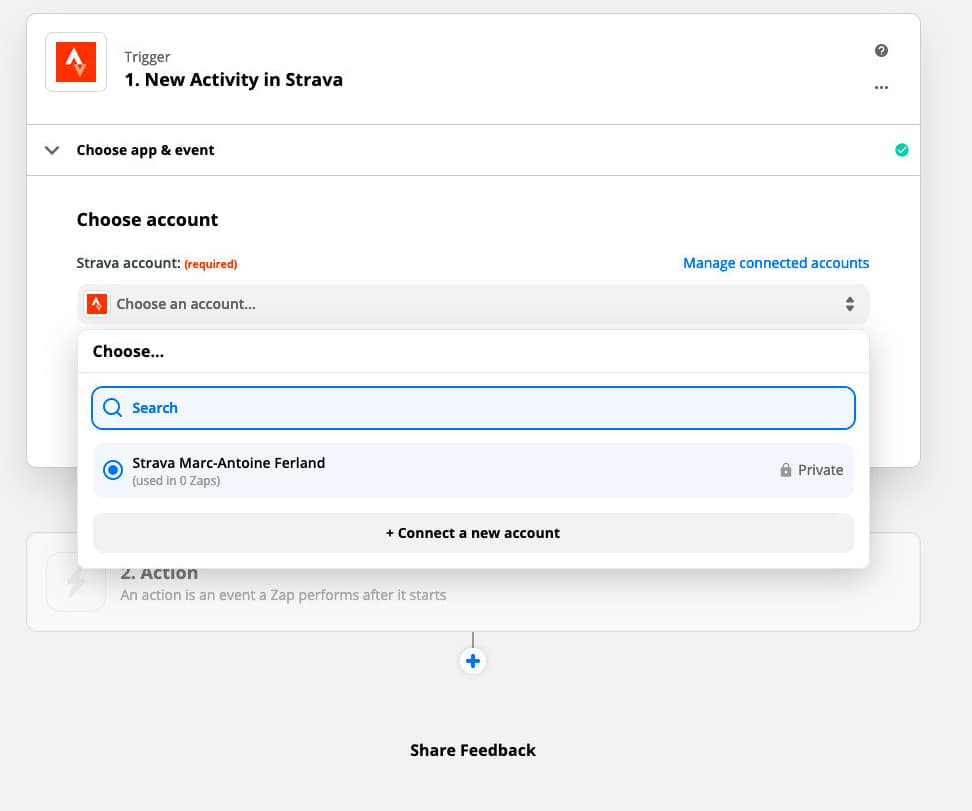 link strava account